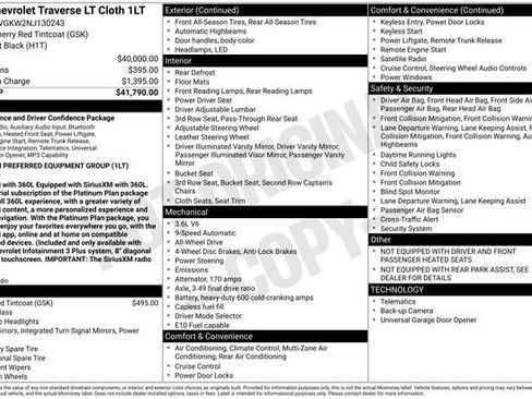 Used 2022 Chevrolet Traverse LT image 2