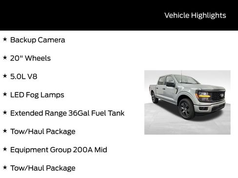 New 2025 Ford F150 STX w/ Equipment Group 200A image 6