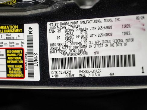 Used 2024 Toyota Sequoia Limited w/ Tow Technology Package image 45