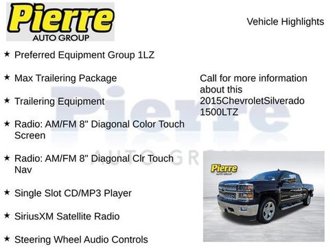 Used 2015 Chevrolet Silverado 1500 LTZ w/ Max Trailering Package AWD/4WD image 7