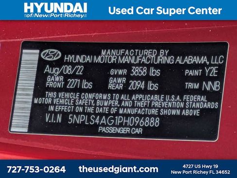 Used 2023 Hyundai Elantra SEL w/ Convenience Package FWD image 34