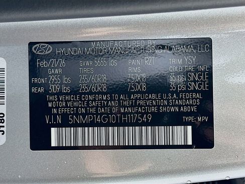 New 2026 Hyundai Santa Fe SE image 23