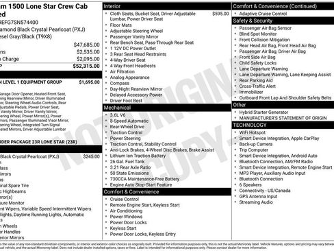 Used 2025 RAM 1500 Lone Star RWD image 5