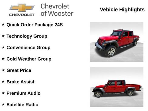 Used 2020 Jeep Gladiator Sport w/ Quick Order Package 24S AWD/4WD image 2