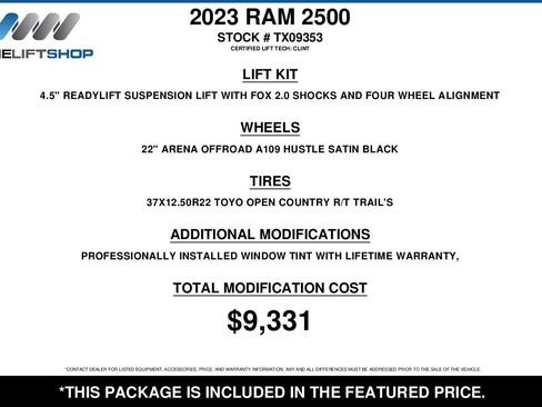 Used 2023 RAM 2500 Laramie w/ Night Edition AWD/4WD image 2