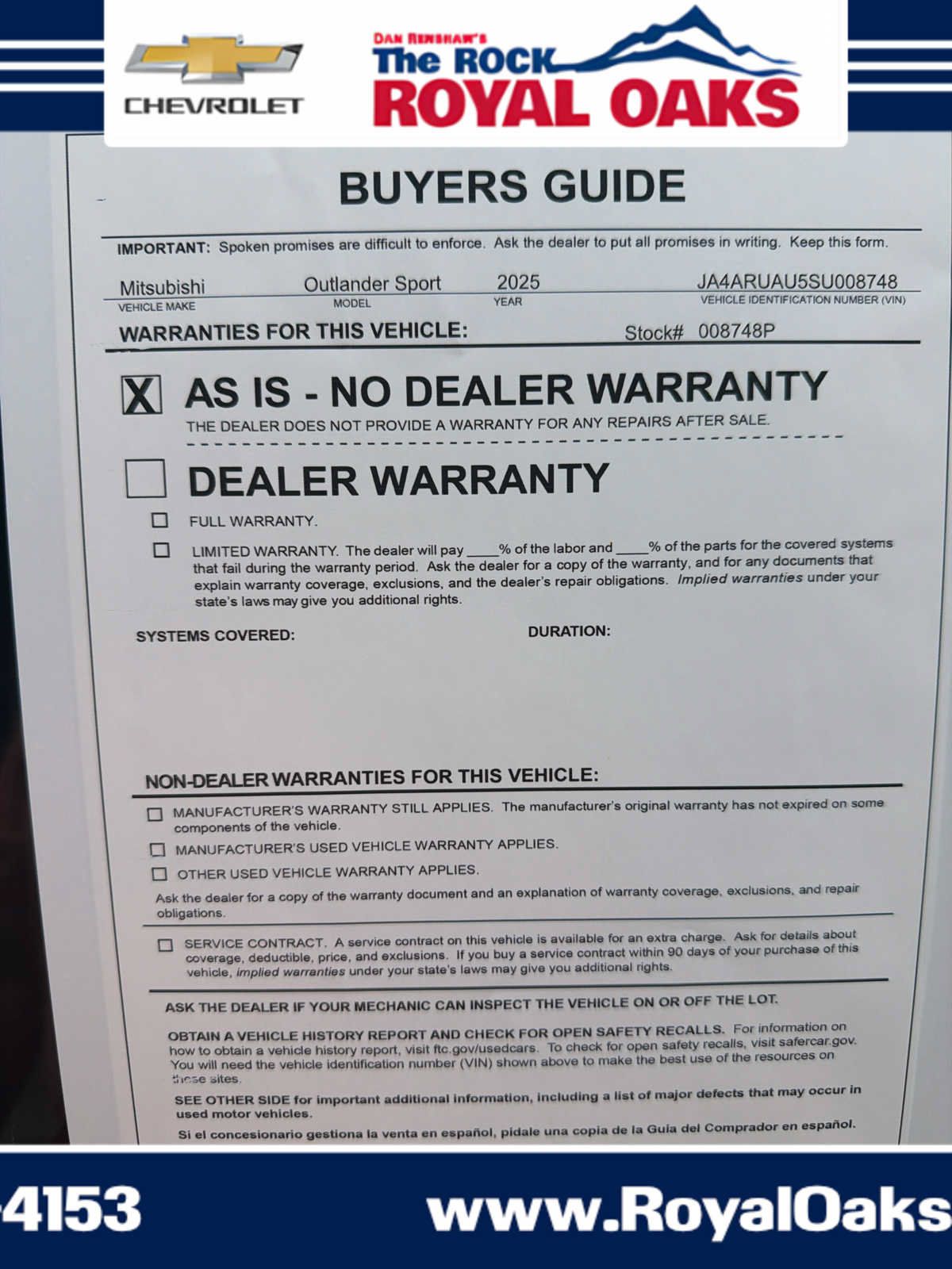 Used 2025 Mitsubishi Outlander Sport AWD image 29