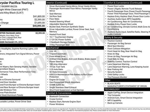 Used 2024 Chrysler Pacifica Touring-L w/ Road Tripper Package FWD image 10