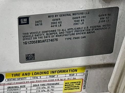 Used 2010 Chevrolet Malibu LT w/ Premium Mat Package FWD image 20