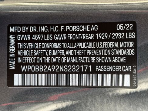 Certified 2022 Porsche 911 Targa 4S image 36