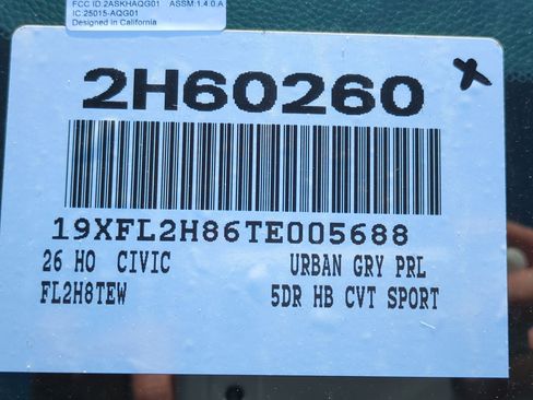 New 2026 Honda Civic Sport image 19