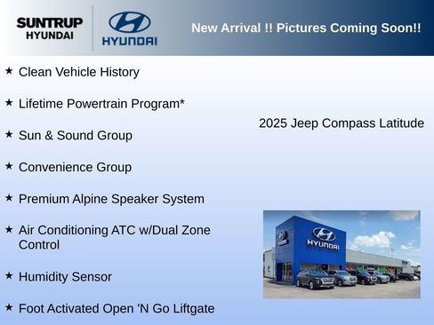 Used 2025 Jeep Compass Latitude w/ Sun & Sound Group image 3