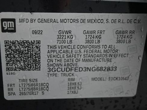 Used 2022 Chevrolet Silverado 1500 LT Trail Boss w/ Protection Package AWD/4WD image 43