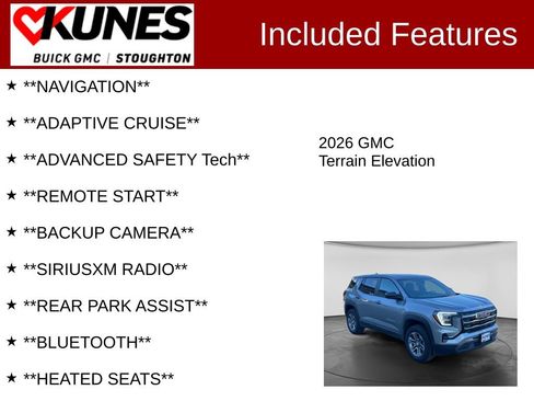 Used 2026 GMC Terrain Elevation AWD/4WD image 2