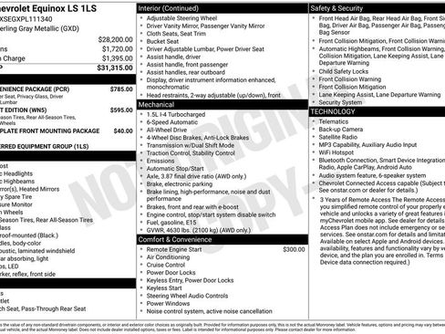 Used 2023 Chevrolet Equinox LS w/ LS Convenience Package AWD/4WD image 2