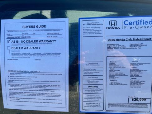 Certified 2026 Honda Civic Sport image 37