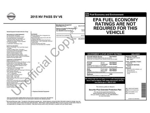 Used 2015 Nissan NV 3500 SV RWD image 2