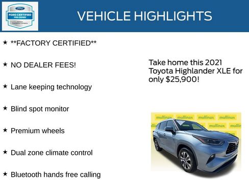 Used 2021 Toyota Highlander XLE FWD image 12