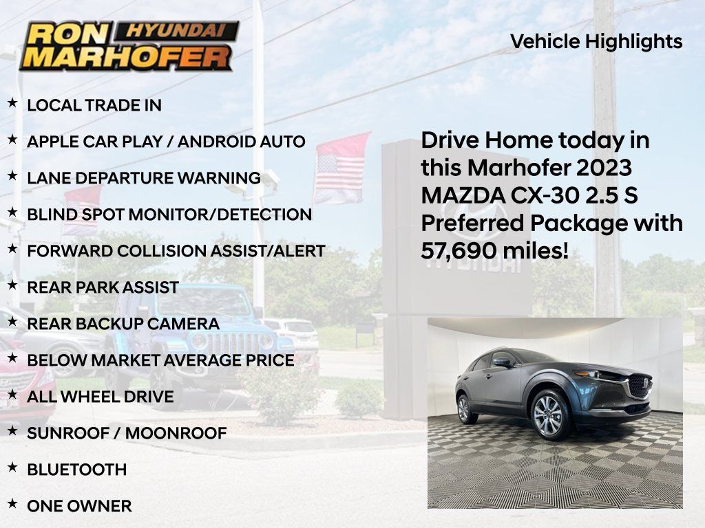 Used 2023 MAZDA CX-30 AWD 2.5 S w/ Preferred Package image 14