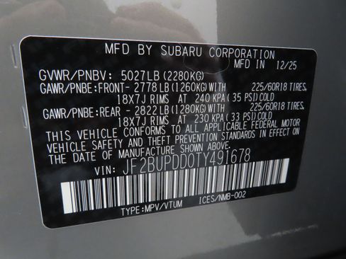 New 2026 Subaru Outback Limited AWD/4WD image 30
