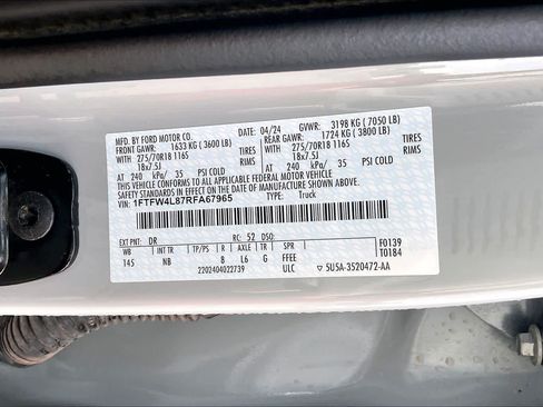 Used 2024 Ford F150 Tremor w/ Equipment Group 402A High AWD/4WD image 34