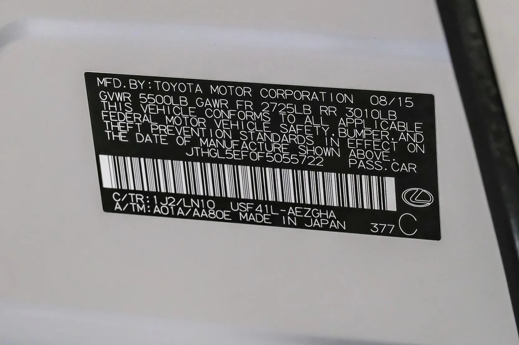 Used 2015 Lexus LS 460 L RWD image 64