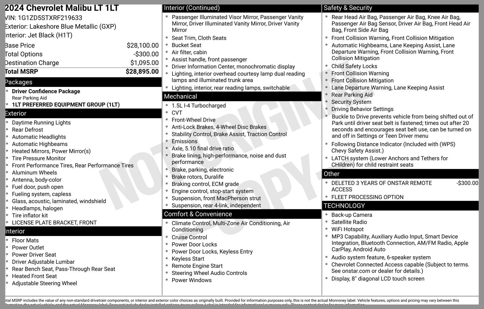 Used 2024 Chevrolet Malibu LT FWD image 1