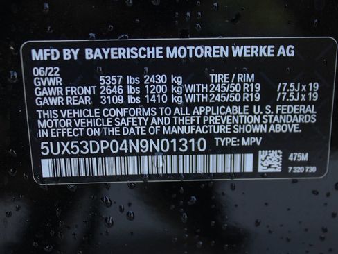 Used 2022 BMW X3 xDrive30i w/ Premium Package 2 image 39