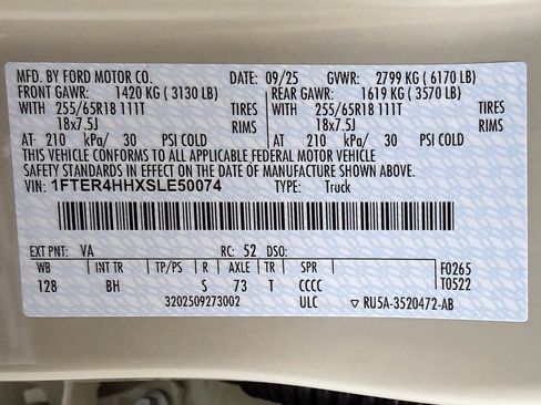 New 2025 Ford Ranger XLT w/ Equipment Group 301A High image 14