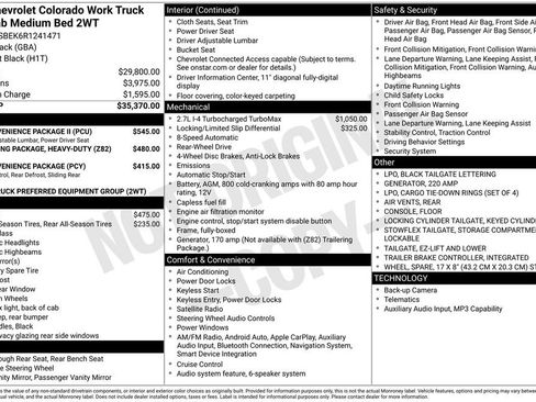Used 2024 Chevrolet Colorado W/T w/ WT Convenience Package II RWD image 3