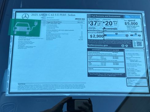 New 2025 Mercedes-Benz C 36 AMG S image 29