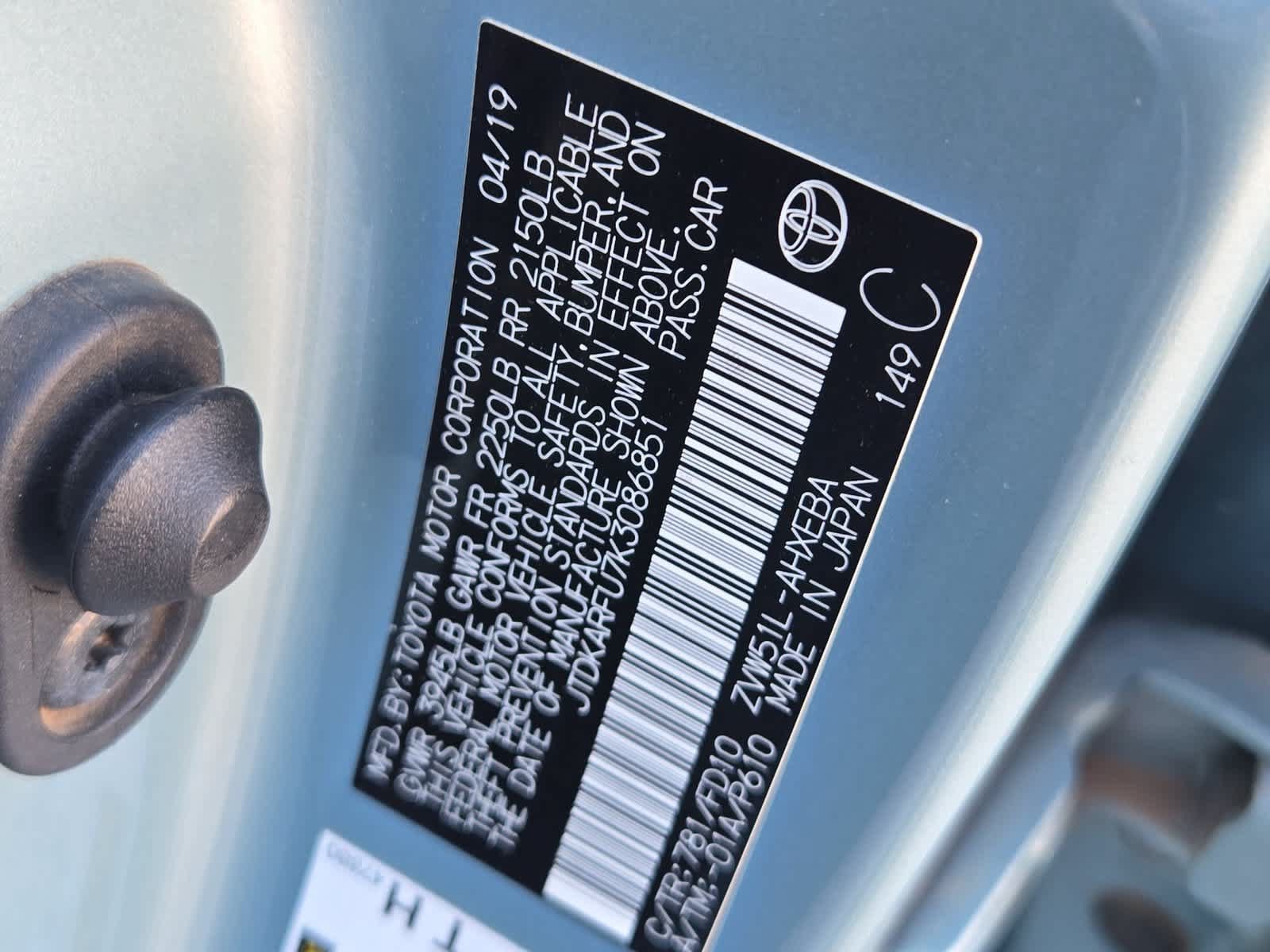 Used 2019 Toyota Prius LE FWD image 33