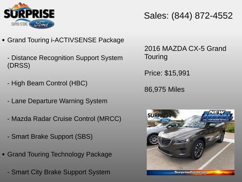 Used 2016 MAZDA CX-5 Grand Touring FWD image 6