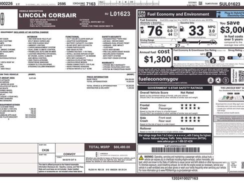 Used 2025 Lincoln Corsair Grand Touring w/ Equipment Group 302A AWD/4WD image 27