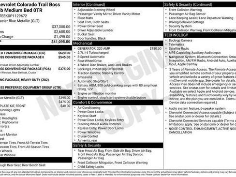 Used 2023 Chevrolet Colorado Trail Boss w/ Advanced Trailering Package AWD/4WD image 43
