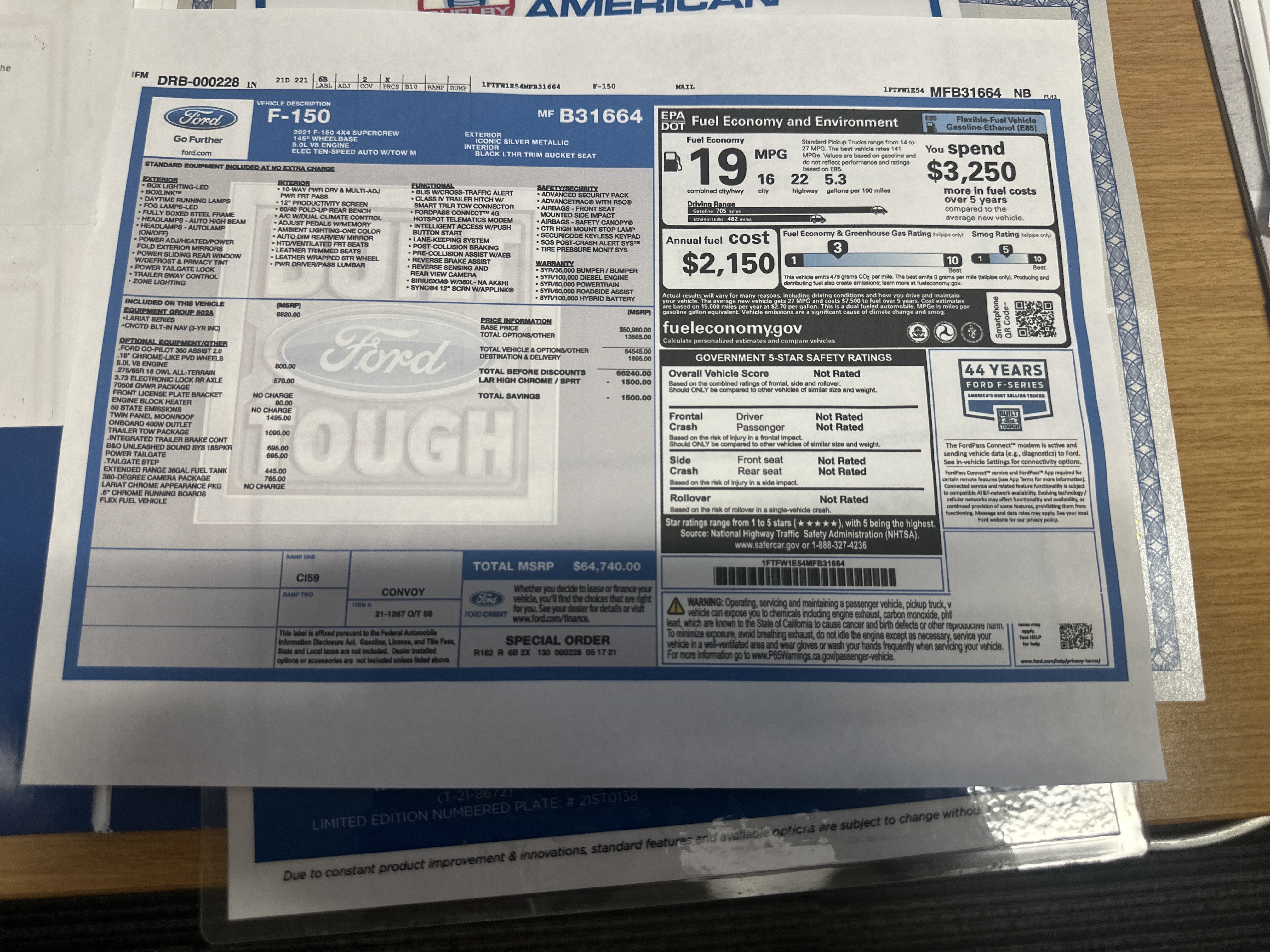 Used 2021 Ford F150 Lariat w/ Equipment Group 502A High AWD/4WD image 41