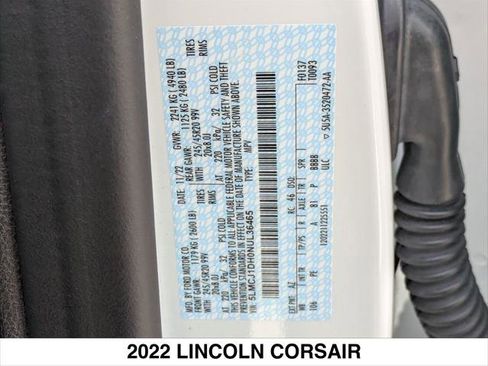 Certified 2022 Lincoln Corsair AWD w/ Premium Package image 28