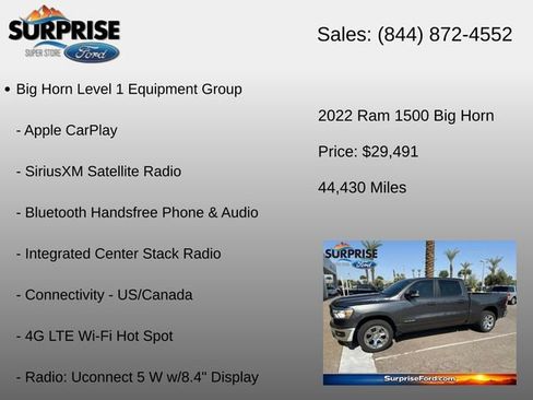 Used 2022 RAM 1500 Big Horn RWD image 24