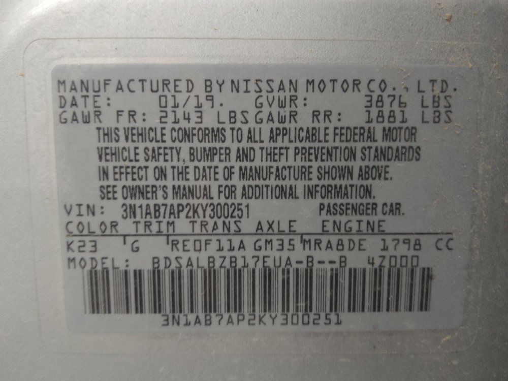 Used 2019 Nissan Sentra S w/ Appearance Package FWD image 33