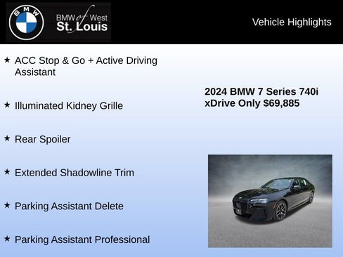 Used 2024 BMW 740i xDrive AWD/4WD image 16
