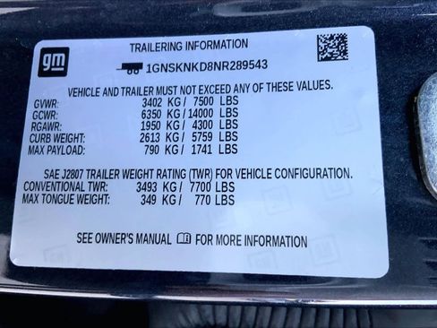 Used 2022 Chevrolet Tahoe LT w/ Luxury Package image 31