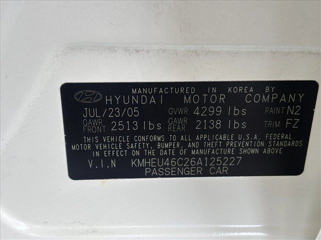 Used 2006 Hyundai Sonata GLS FWD image 23