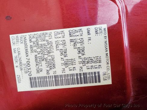 Used 2019 Nissan Frontier SV image 28