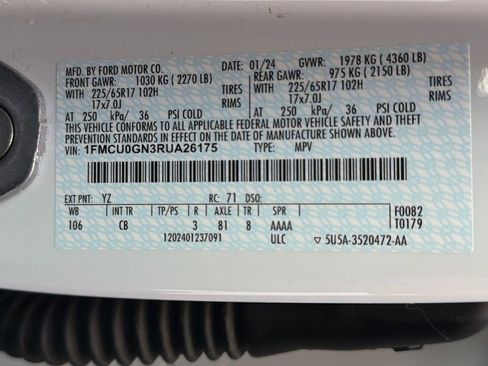 Used 2024 Ford Escape Active w/ Cold Weather Package FWD image 46