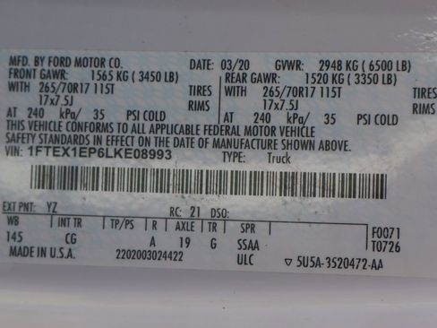 Used 2020 Ford F150 XL w/ XL Power Equipment Group AWD/4WD image 46