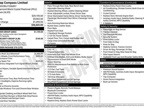 Used 2018 Jeep Compass Limited w/ Navigation Group AWD/4WD image 6