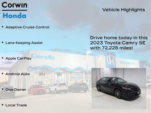 Used 2023 Toyota Camry SE FWD image 6