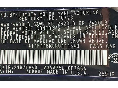 Used 2024 Toyota Camry XLE w/ Cold Weather Package image 22