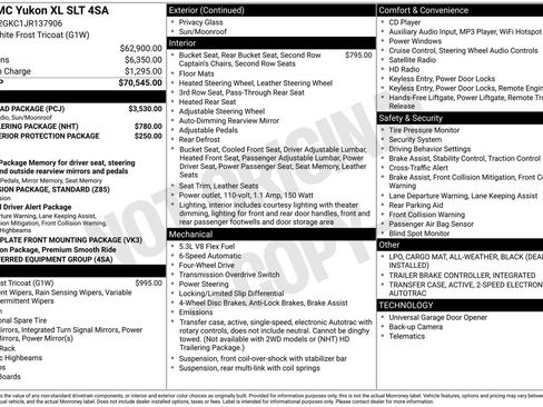 Used 2018 GMC Yukon XL SLT w/ Open Road Package image 3