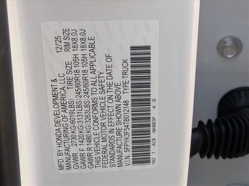 New 2026 Honda Ridgeline RTL image 16