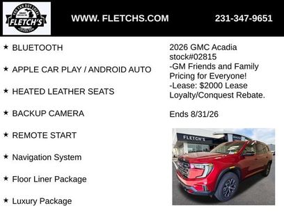 New 2026 GMC Acadia AT4 w/ Luxury Package